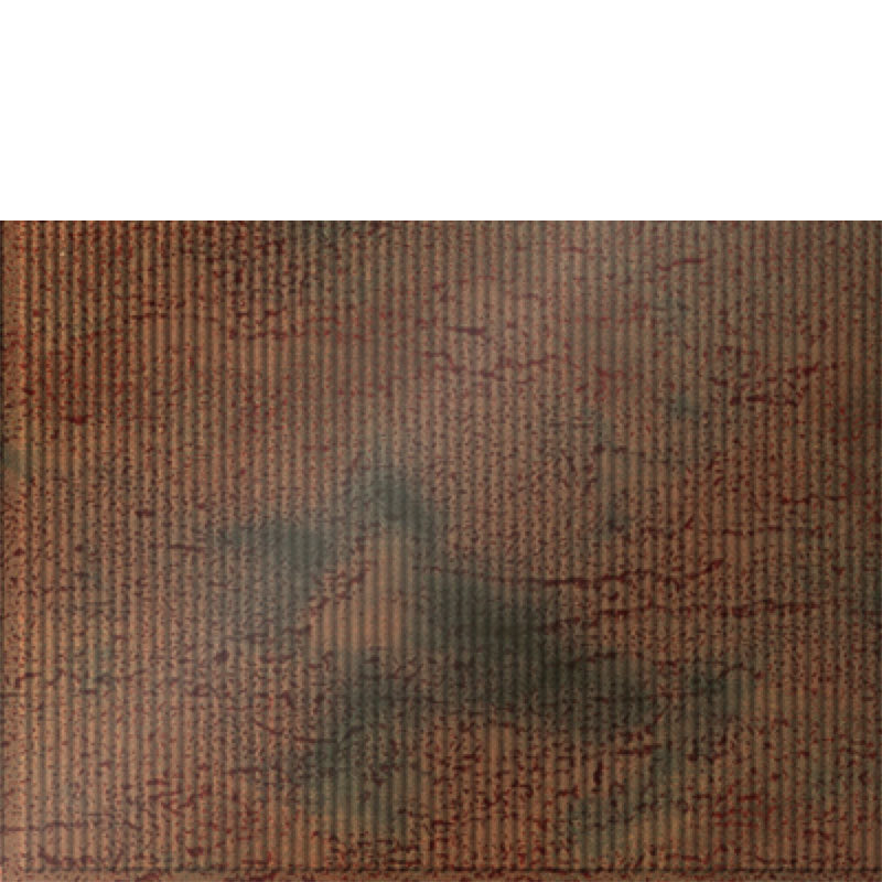 Backsplash Tile Rib 1 Cracked Copper