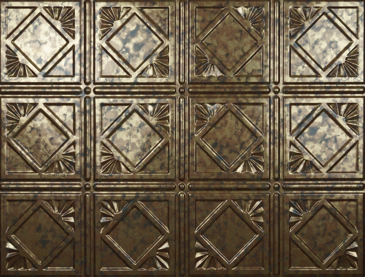 Backsplash Tile Charleston Cracked Copper