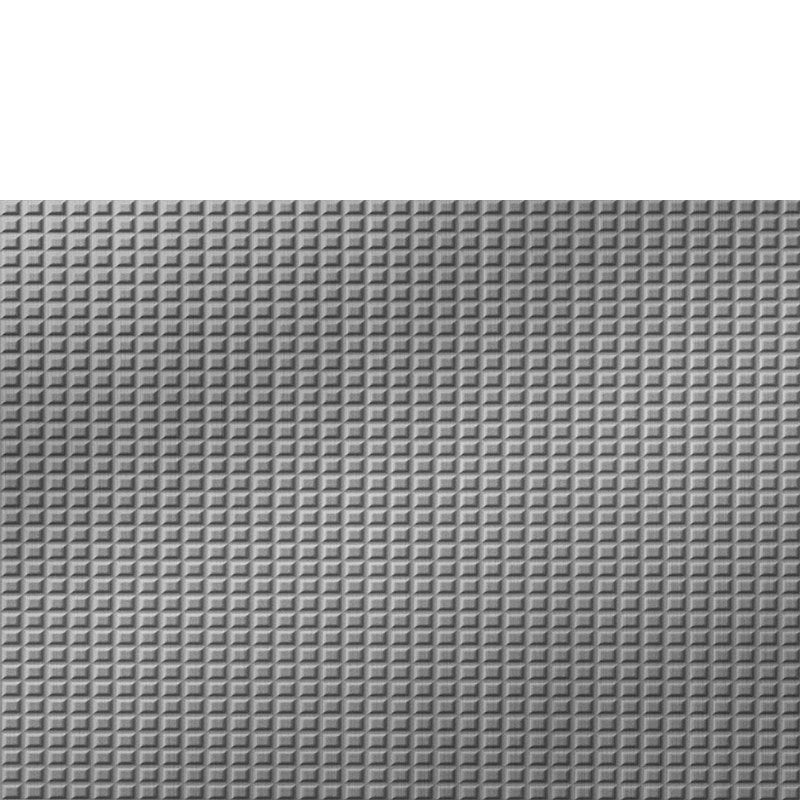 Backsplash Tile Square 5 Brushed Aluminum