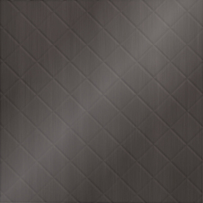 Backsplash Tile Mini Quilted Brushed Nickel