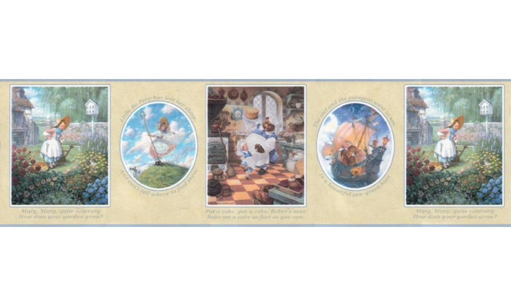 Nursery Rhyme b103422 Wallpaper Border