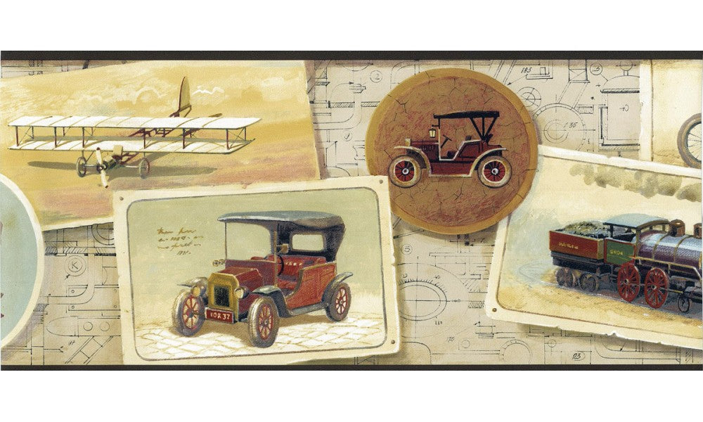 Transports LL75847 Wallpaper Border