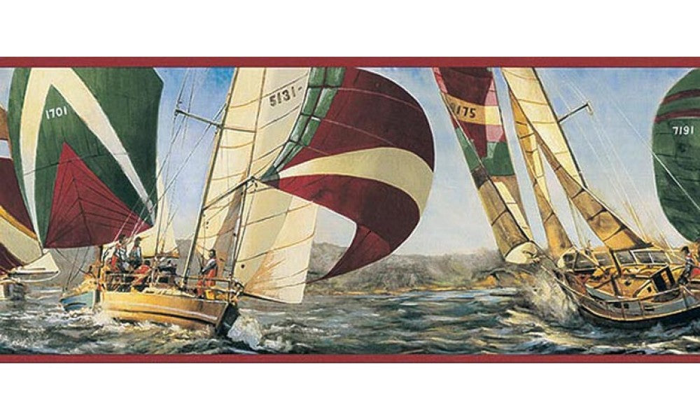 Ships TA39040B Wallpaper Border