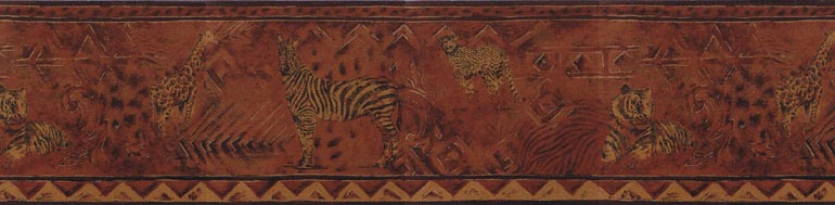 Zebra Tiger SF30015 Wallpaper Border