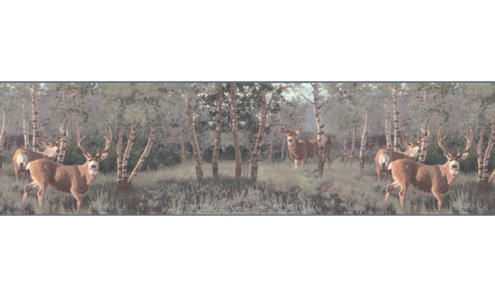 Deers B2184PG Wallpaper Border