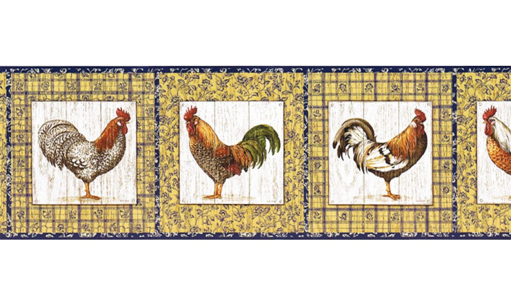 Roosters KD8116B Wallpaper Border