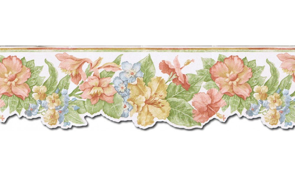 Floral PB58017DB Wallpaper Border