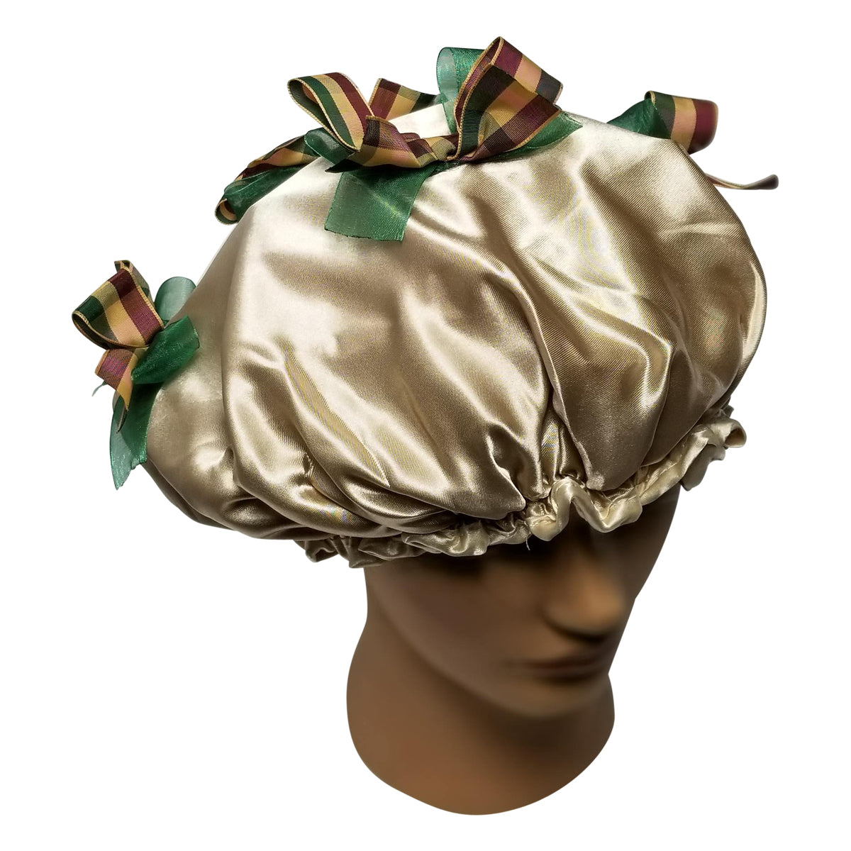 Diva Plaid Designer Shower Cap