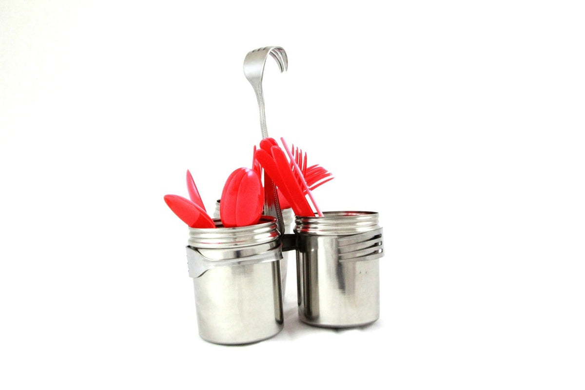 Flatware Caddy Spoon and Fork Art