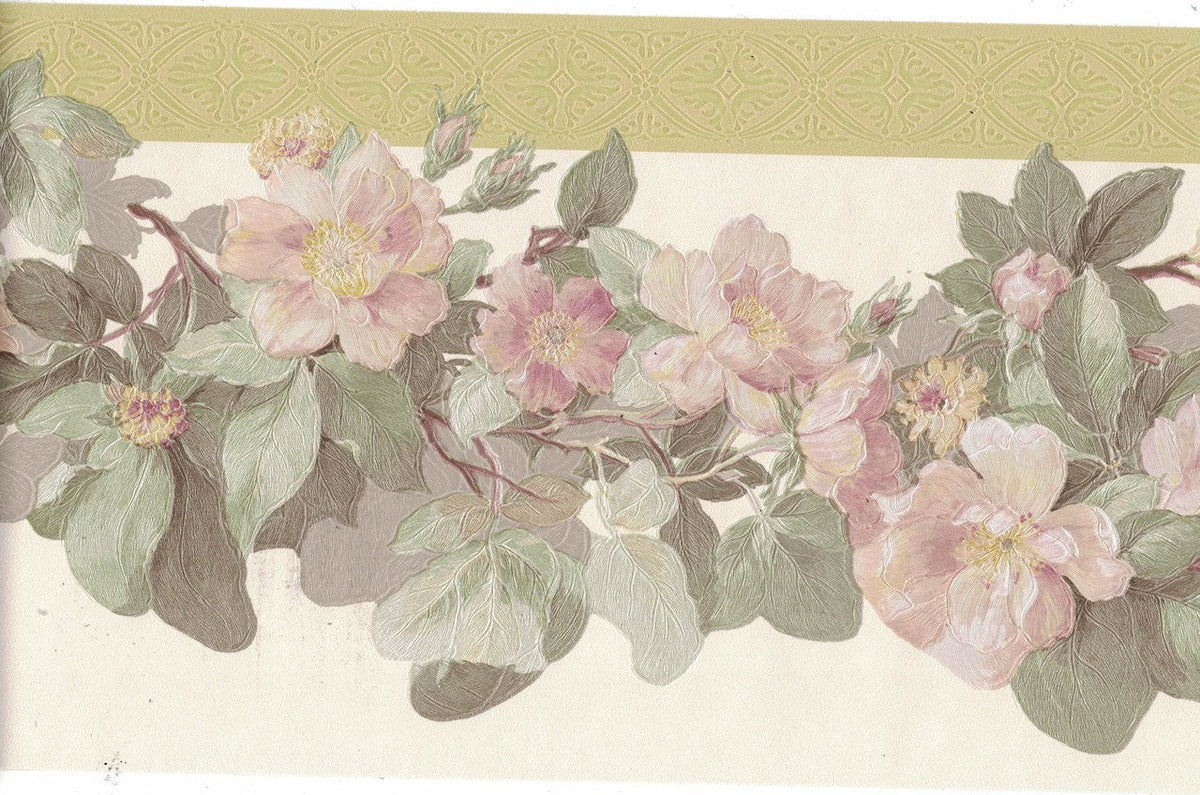 Flower 128B55907SB Wallpaper Border
