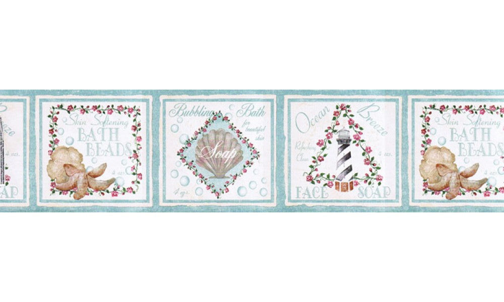Bathroom BA7007B Wallpaper Border