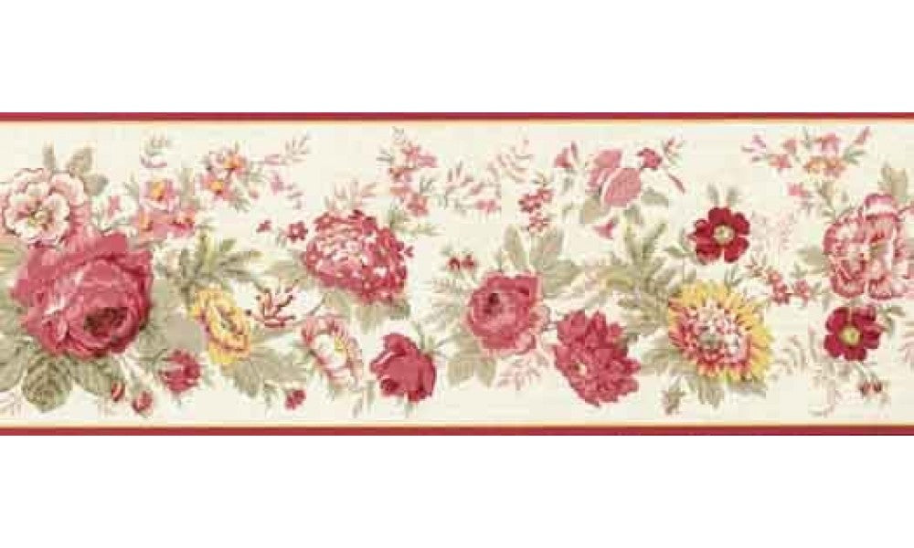 Red Rose 5507100 Wallpaper Border