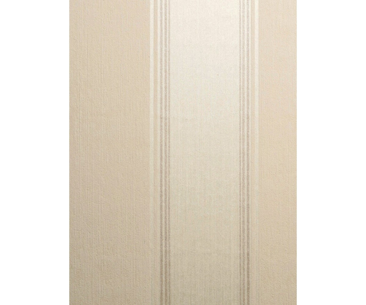 Plain Wide Stripes Beige 266477 Wallpaper