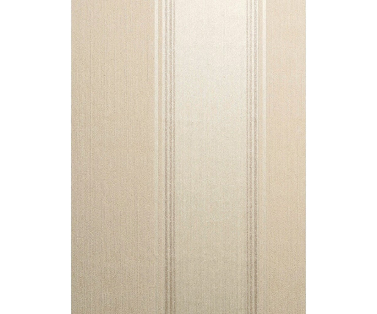 Plain Wide Stripes Beige 266477 Wallpaper