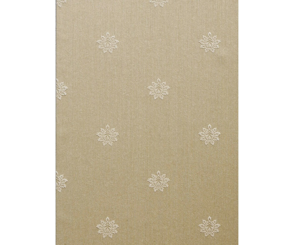 Embossed Floral Prints Brown 266552 Wallpaper