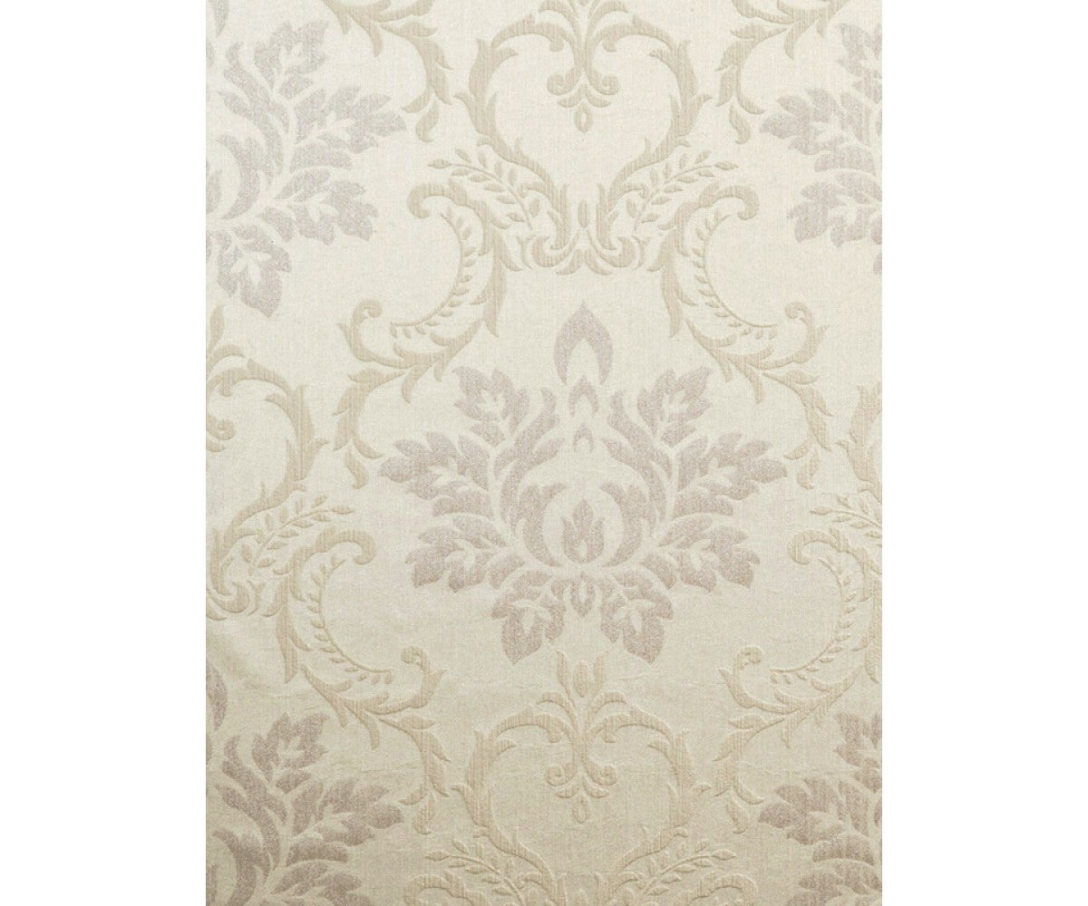 Embossed Floral Lattice Damask Beige 266675 Wallpaper