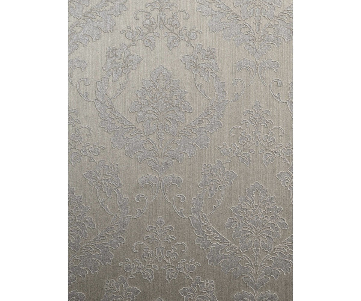 Embossed Floral Damask Dark Grey 266729 Wallpaper