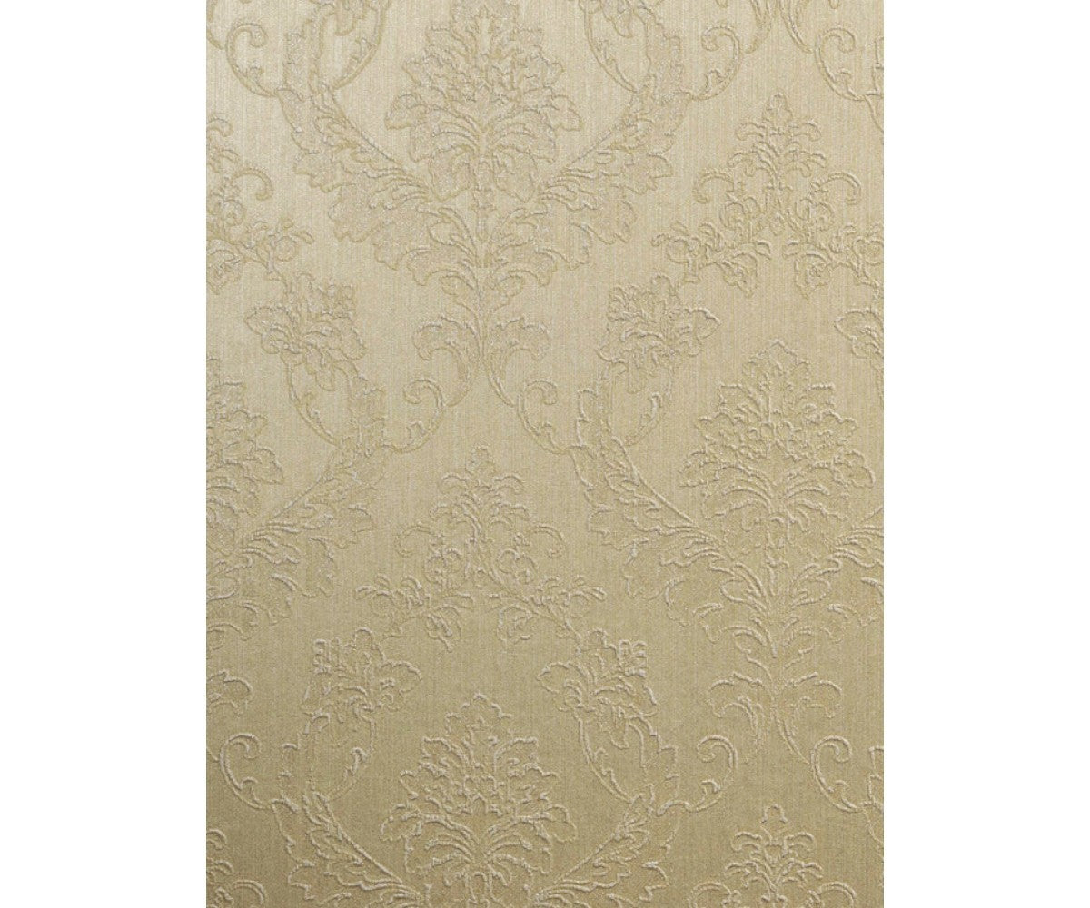 Embossed Floral Damask Brown 266750 Wallpaper