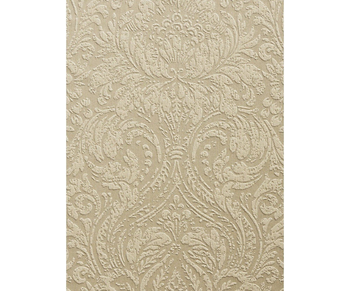 Ornated Embossed Floral Prints Brown 266859 Wallpaper