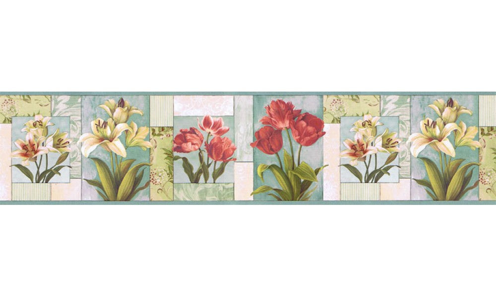 Floral NS7704B Wallpaper Border