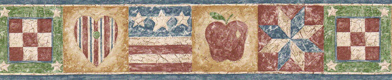 Star Flag HIC0022 Wallpaper Border