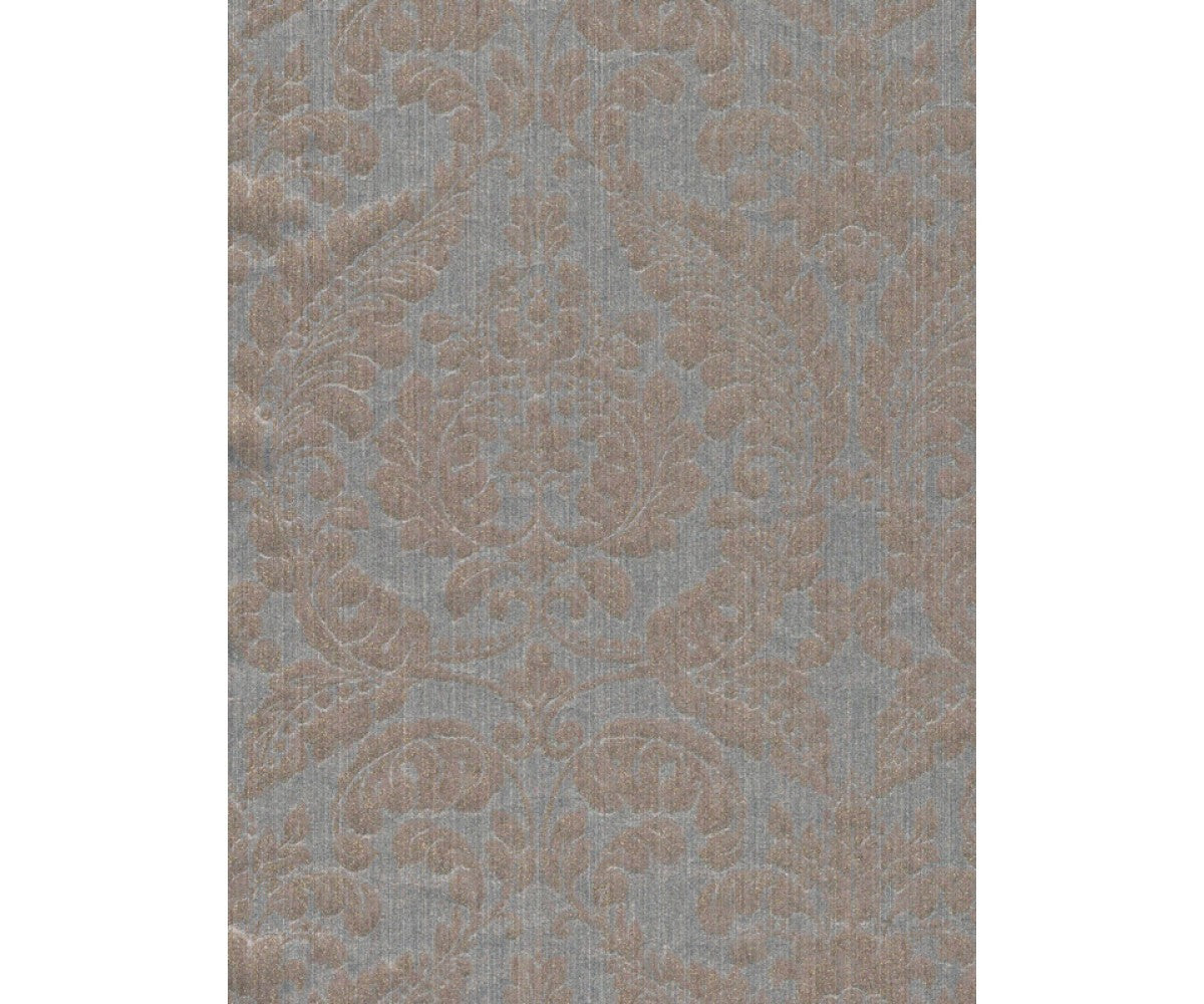 Baroque Textile Textured Metallic Brown 290243 Wallpaper
