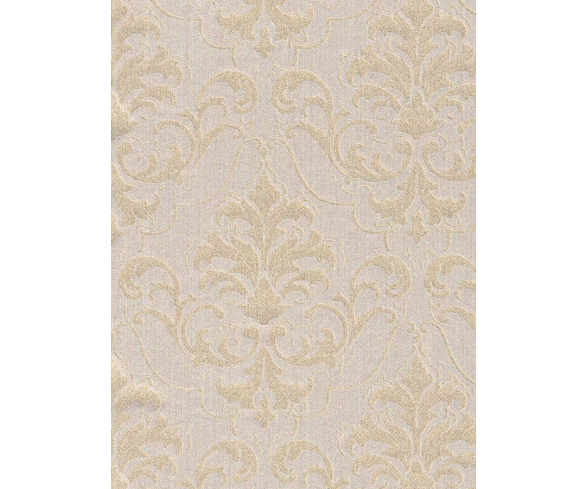 Baroque Prints Textured Metallic Cream 290328 Wallpaper