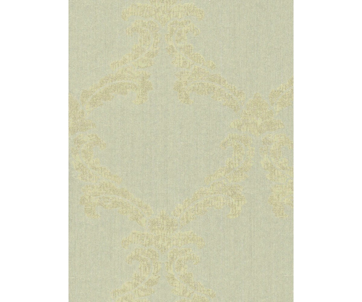 Baroque Textured Trellis Metallic Green 290434 Wallpaper