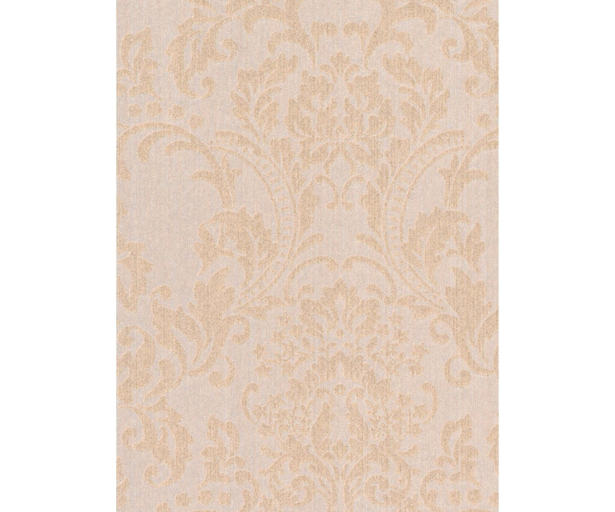 Baroque Textured Damask Metallic Beige 290571 Wallpaper
