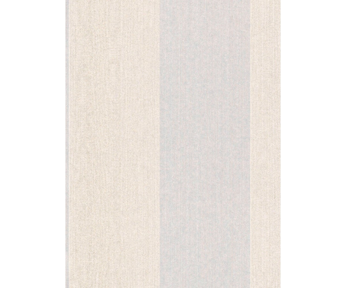 Wide Stripes Textured Metallic White 290717 Wallpaper