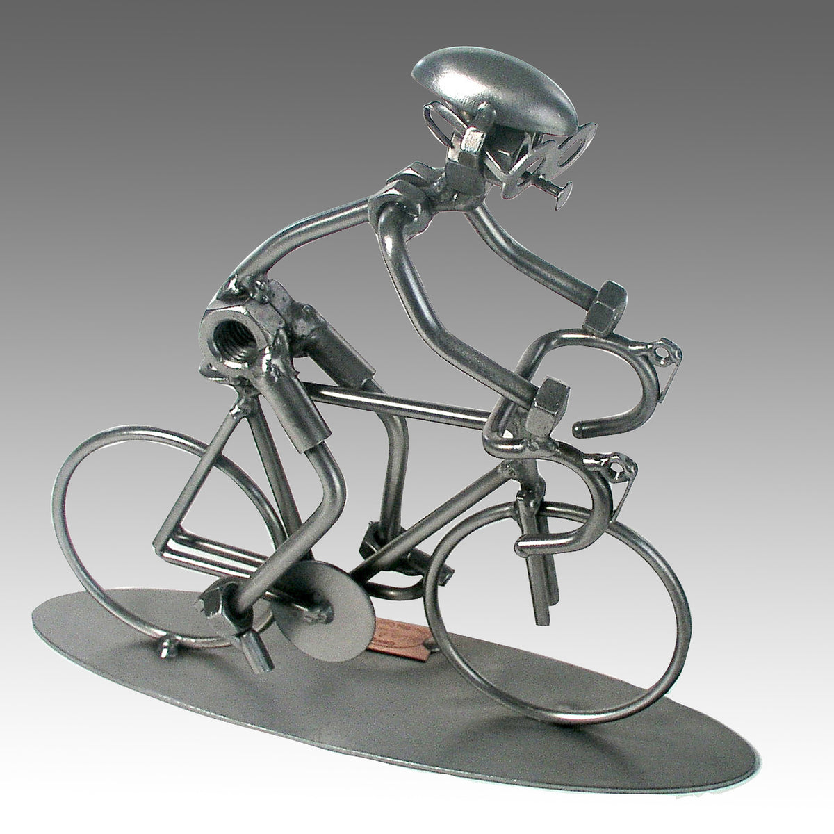 Bike Racing Nuts and Bolts Sculpture