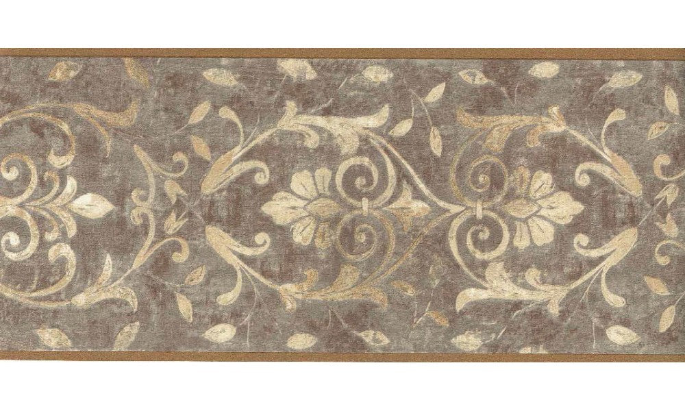 Dark Gold Moulding Design WK2236 Wallpaper Border