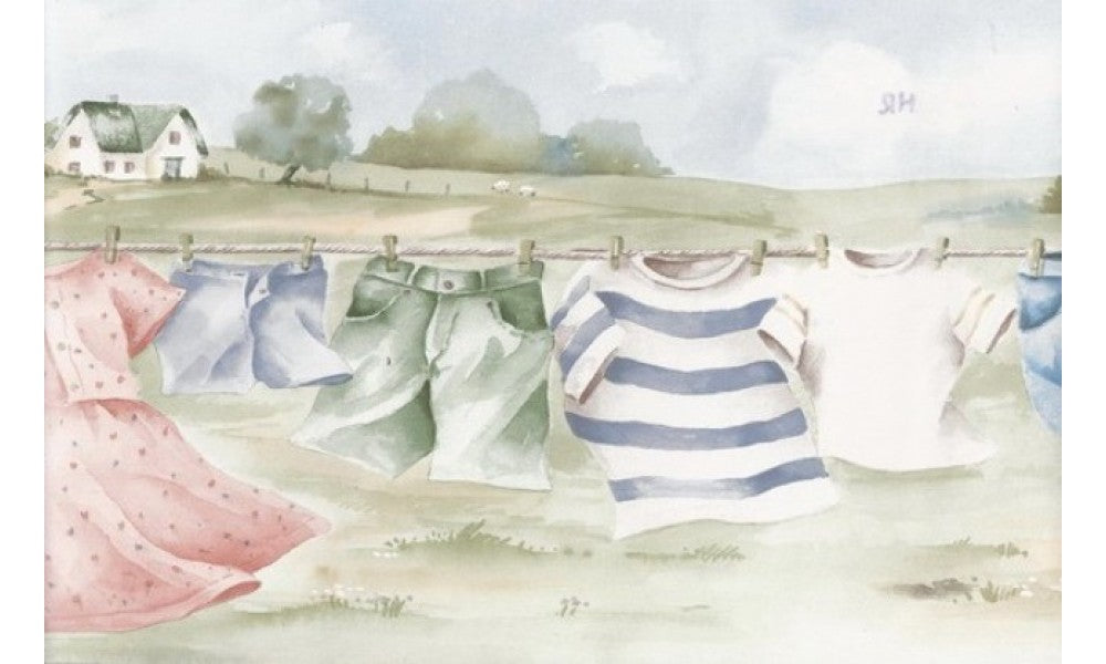 Hanging Laundry HRB3987 Wallpaper Border