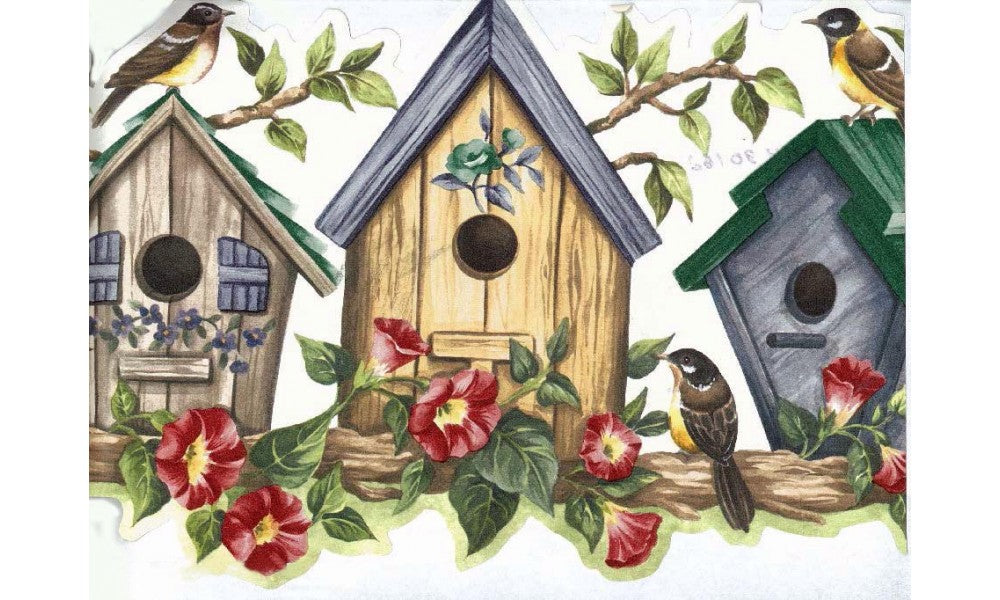 Yellow Bird House HH90162 Wallpaper Border