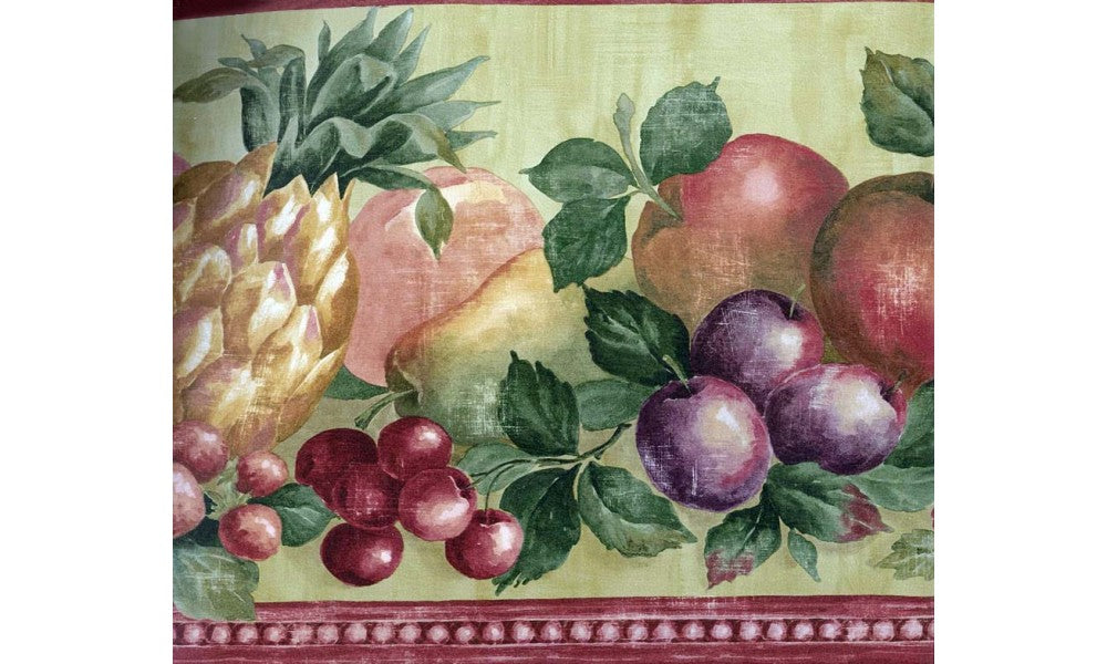 Pineapple Berries Fruits VC809 Wallpaper Border
