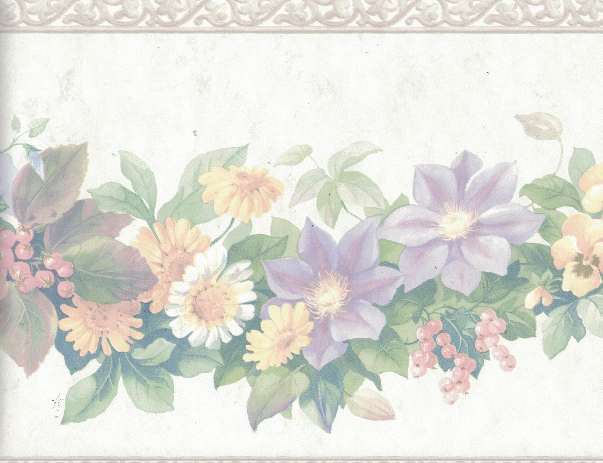 Flower 12167 Wallpaper Border