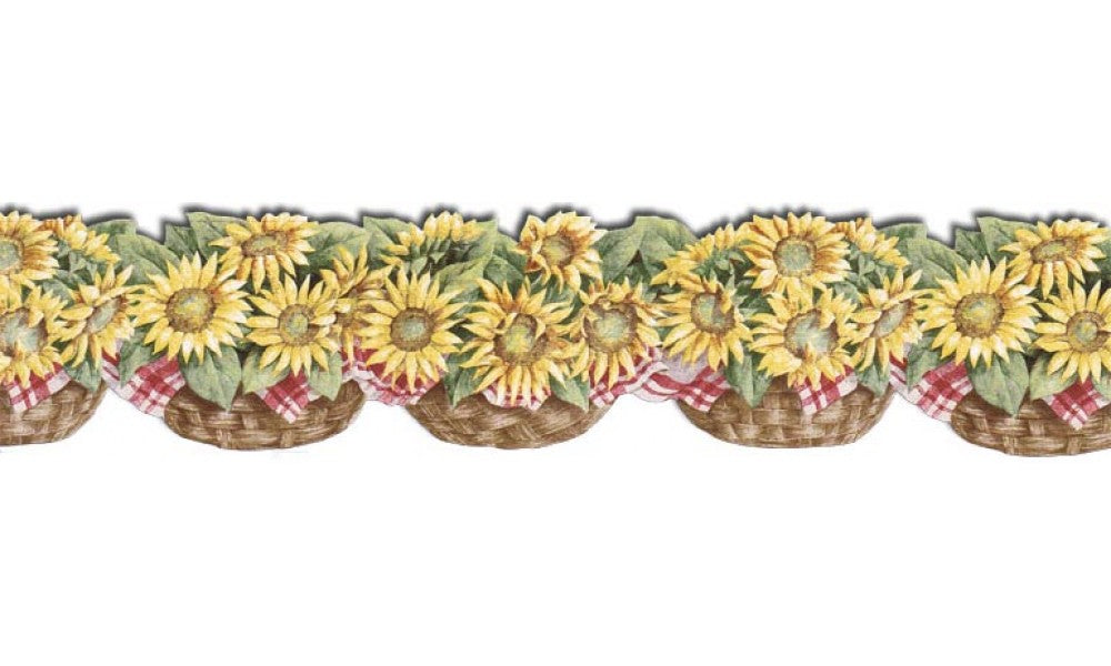 Sunflowers CJ80030DB Wallpaper Border