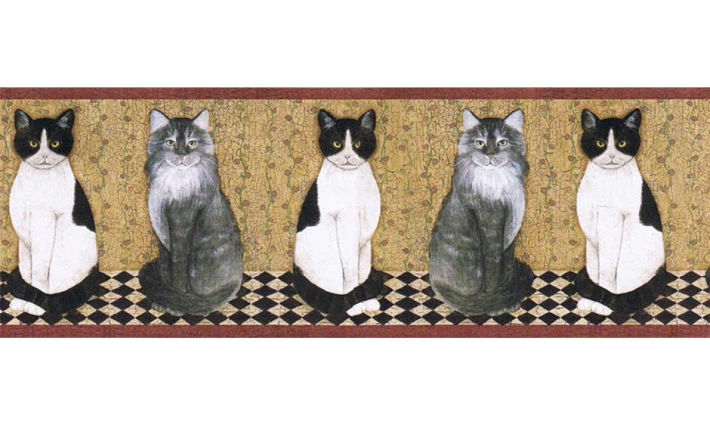 Cats B7103AFR Wallpaper Border