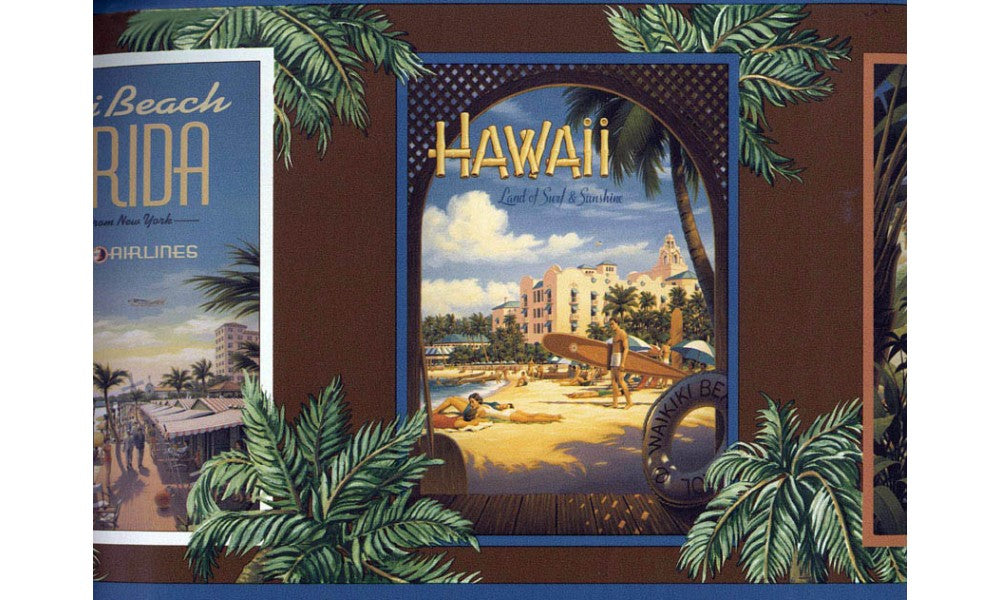 Hawaii Secenary TG2296 Wallpaper Border