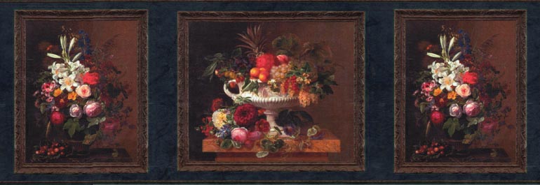 Vase Roses GB3242B Wallpaper Border