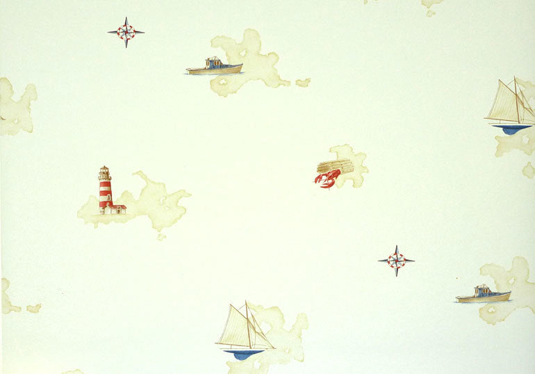 Lighthouse Compass BH89061 Wallpaper