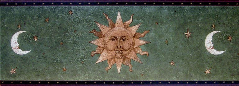 Star Moon NV3001B Wallpaper Border