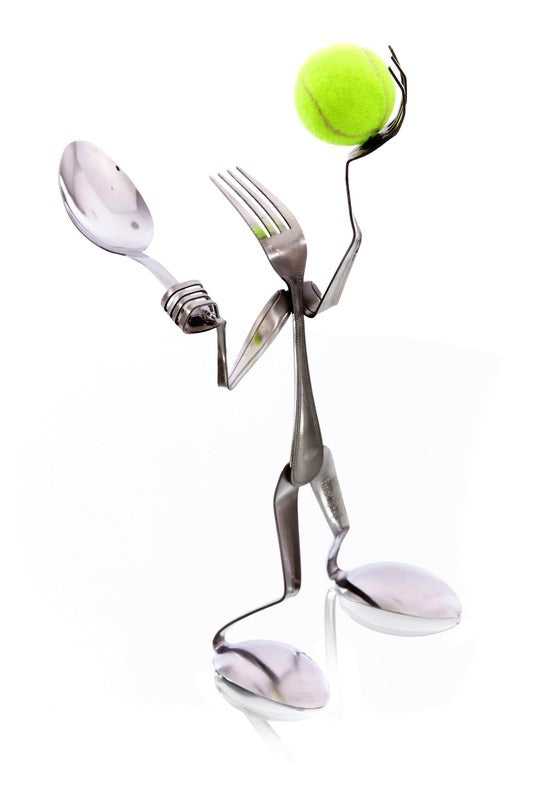 Tennis Player Sporty Fork