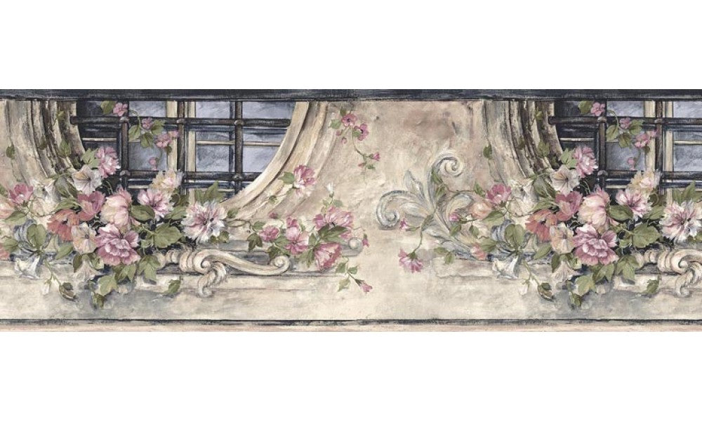 Floral b75703 Wallpaper Border