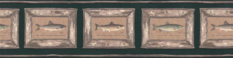 Fish Fishing B102741 Wallpaper Border