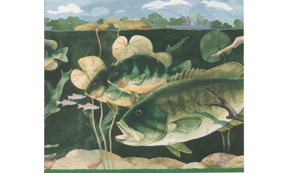 Green Giant Fishes CTC226 Wallpaper Border