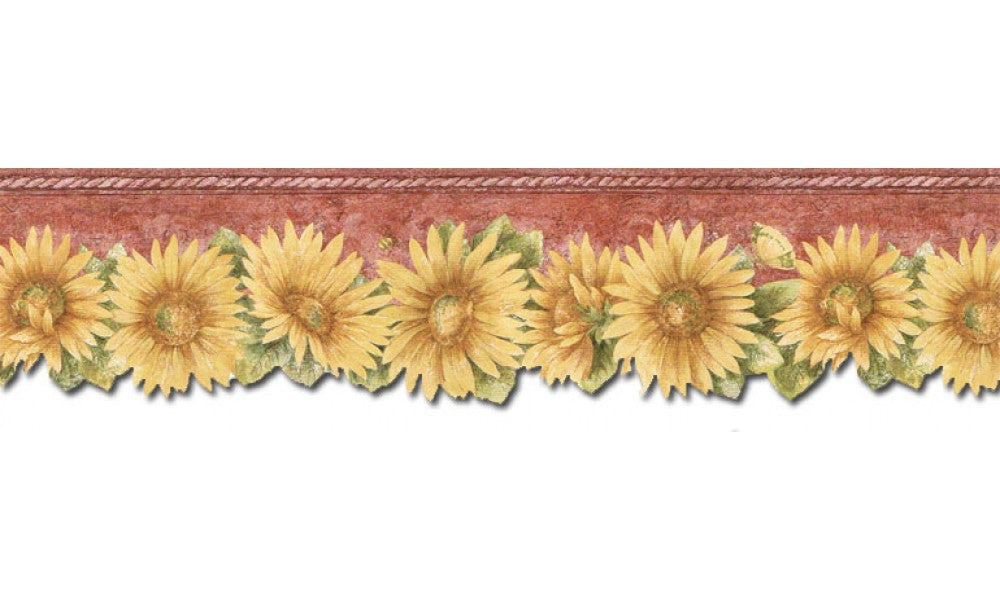 Sunflowers TH29022DB Wallpaper Border