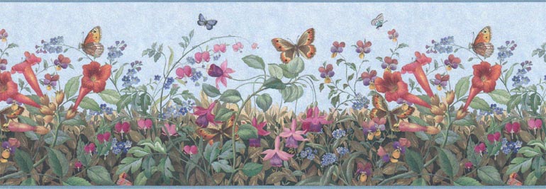 Bluebell Bellflower 222B49516 Wallpaper Border