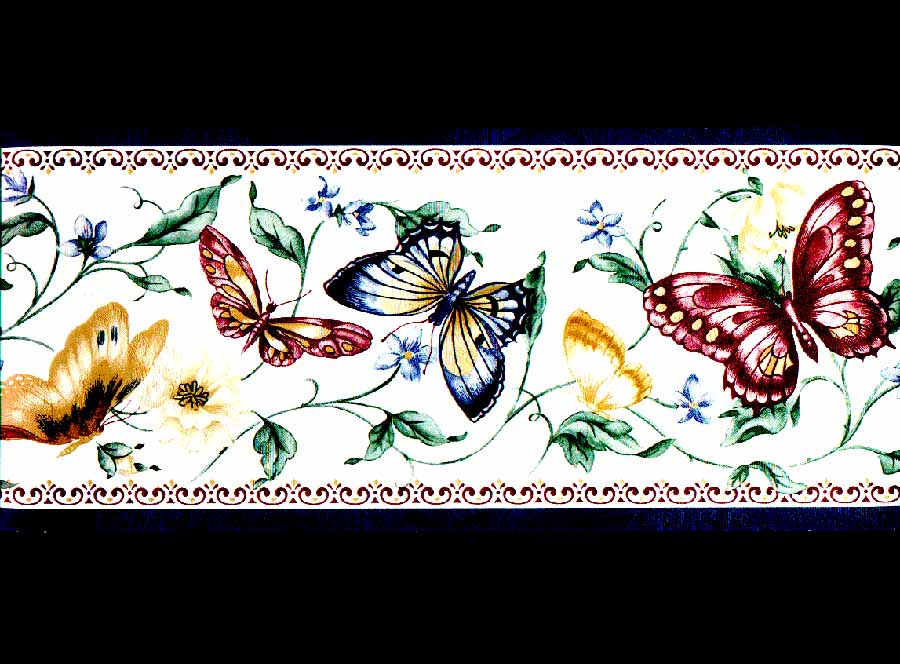 Butterfly B8122ME Wallpaper Border