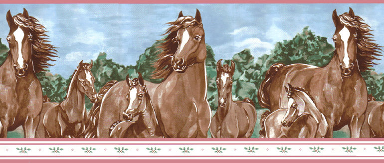 Wild Horses  WB6265B Wallpaper Border